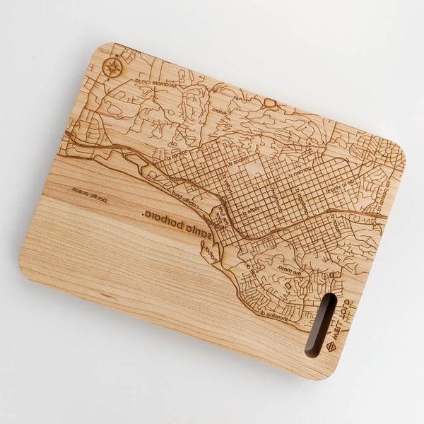 Map of Santa Barbara Cutting Board